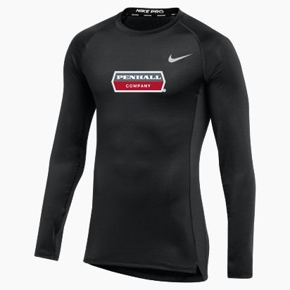 Nike Pro Long Sleeve Compression Top - Penhall Company - GRAND PRAIRIE,  Texas - Sideline Store - BSN Sports
