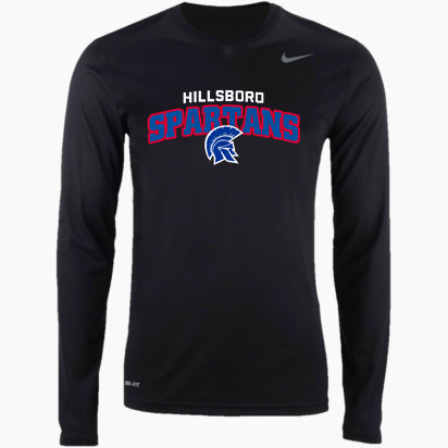 Onhandig Bijna Afsnijden Nike Legend Long Sleeve T-Shirt - Hillsboro Spartans - HILLSBORO, Oregon -  Sideline Store - BSN Sports