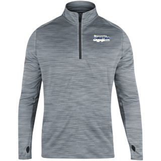 1/4 Zip Drop Tail Heather Perf Pullover